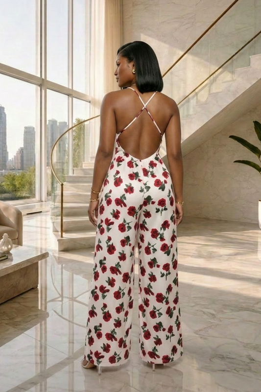 Rosé Garden Sculpt Jumpsuit
