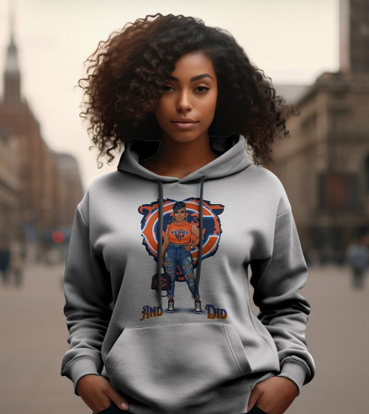 “And Did” Chicago Bears–inspired hoodie