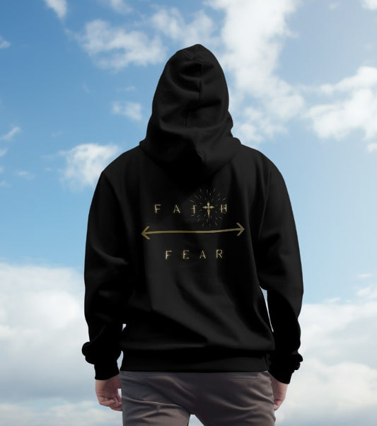Faith Over Fear Hoodie (Black & Gold Edition)